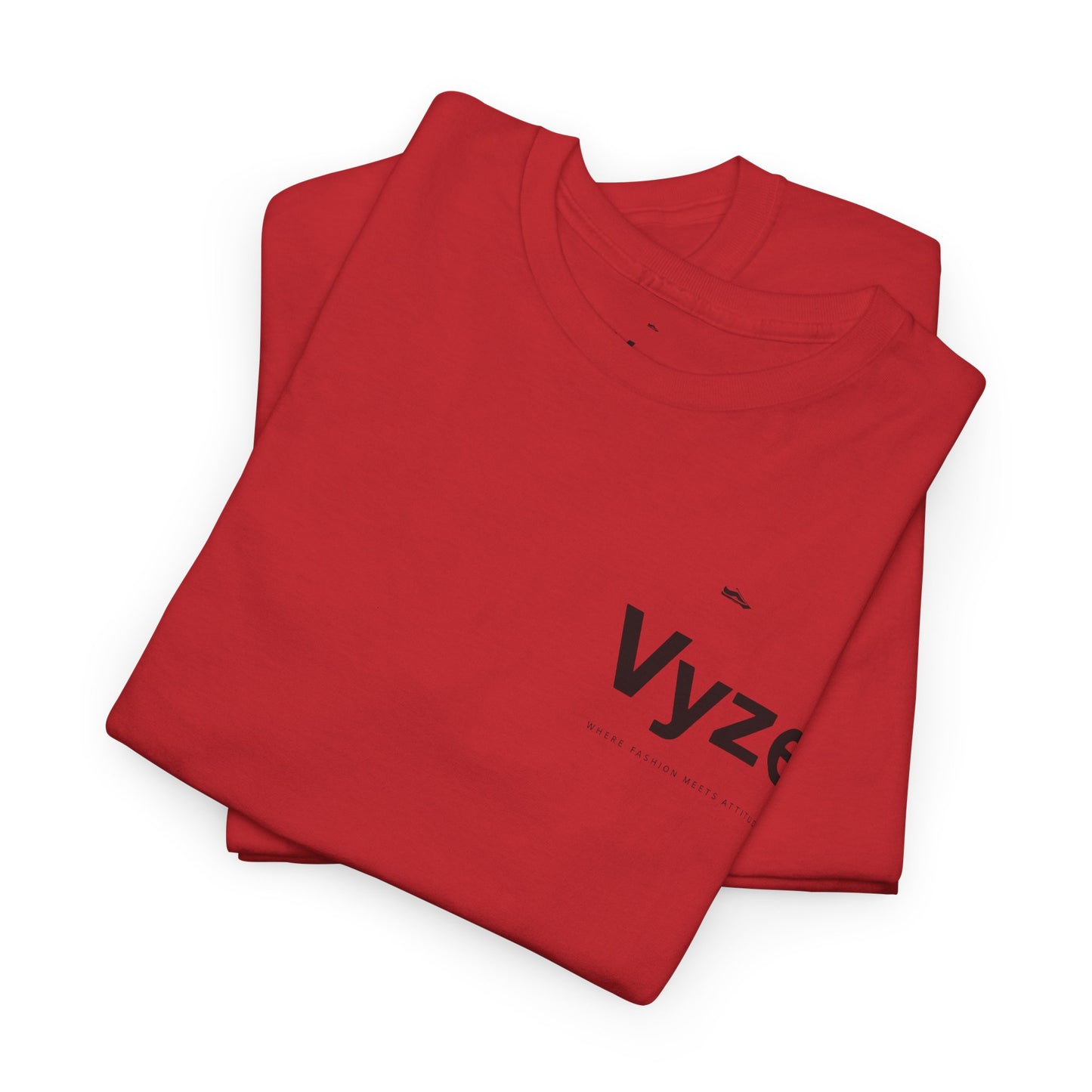 Vyze Logo Tee — Minimal White Graphic T-Shirt