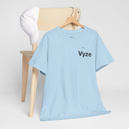 Vyze Logo Tee — Minimal White Graphic T-Shirt
