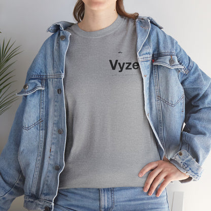Vyze Logo Tee — Minimal White Graphic T-Shirt