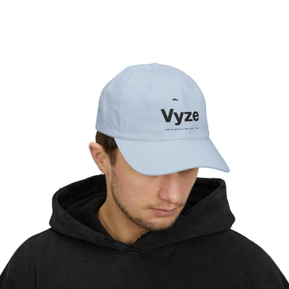 Vyze Embroidered Classic Dad Cap — Minimal White Baseball Hat