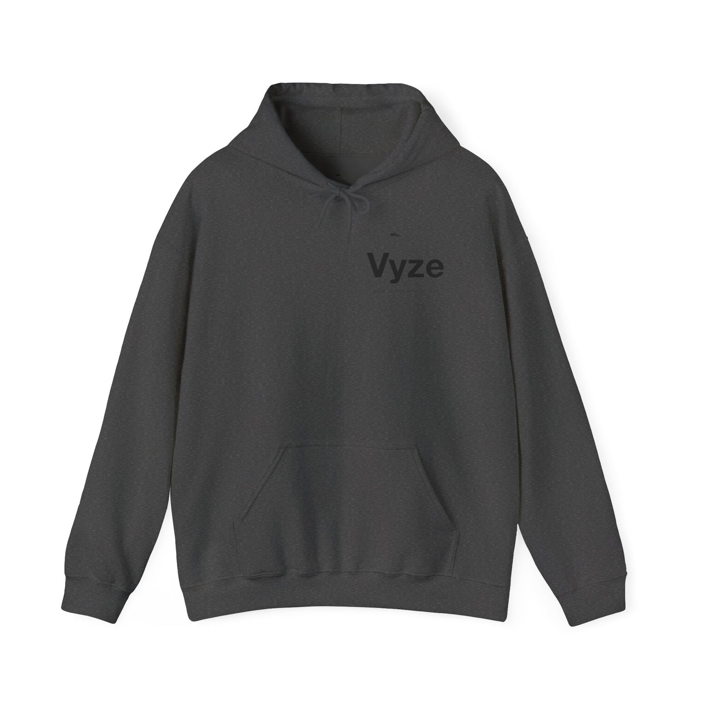 Vyze Angel Wings Hoodie — Minimal White Pullover with Back Wing Graphic