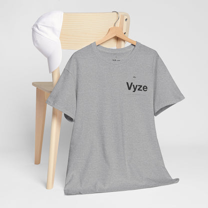 Vyze Logo Tee — Minimal White Graphic T-Shirt