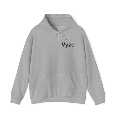 Vyze Angel Wings Hoodie — Minimal White Pullover with Back Wing Graphic