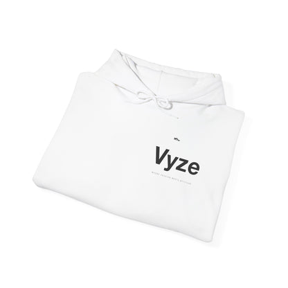 Vyze Angel Wings Hoodie — Minimal White Pullover with Back Wing Graphic