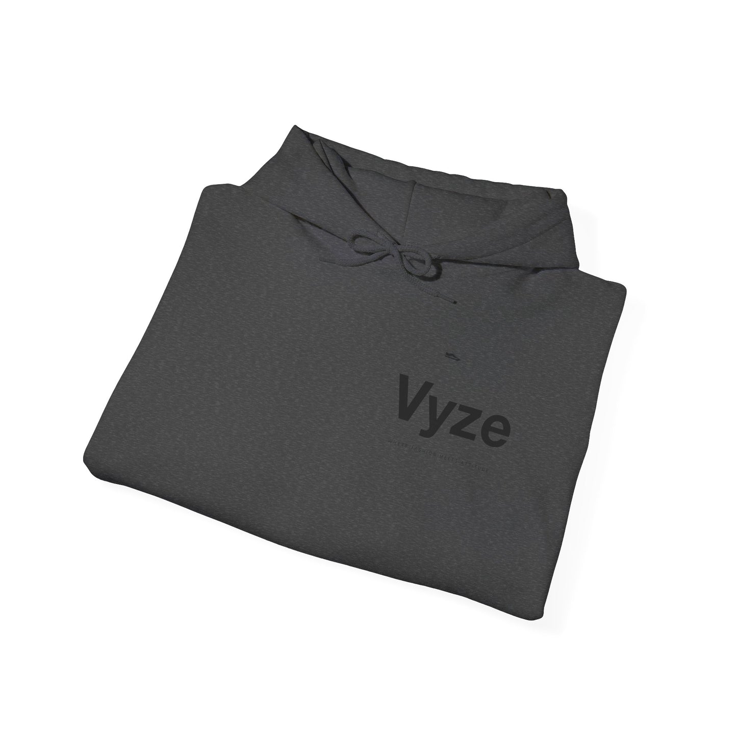 Vyze Angel Wings Hoodie — Minimal White Pullover with Back Wing Graphic