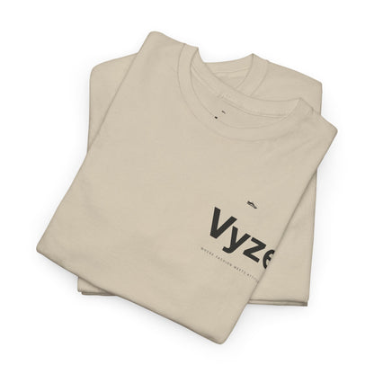 Vyze Logo Tee — Minimal White Graphic T-Shirt