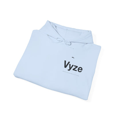 Vyze Angel Wings Hoodie — Minimal White Pullover with Back Wing Graphic