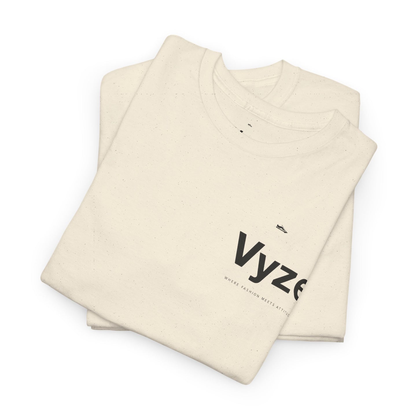 Vyze Logo Tee — Minimal White Graphic T-Shirt