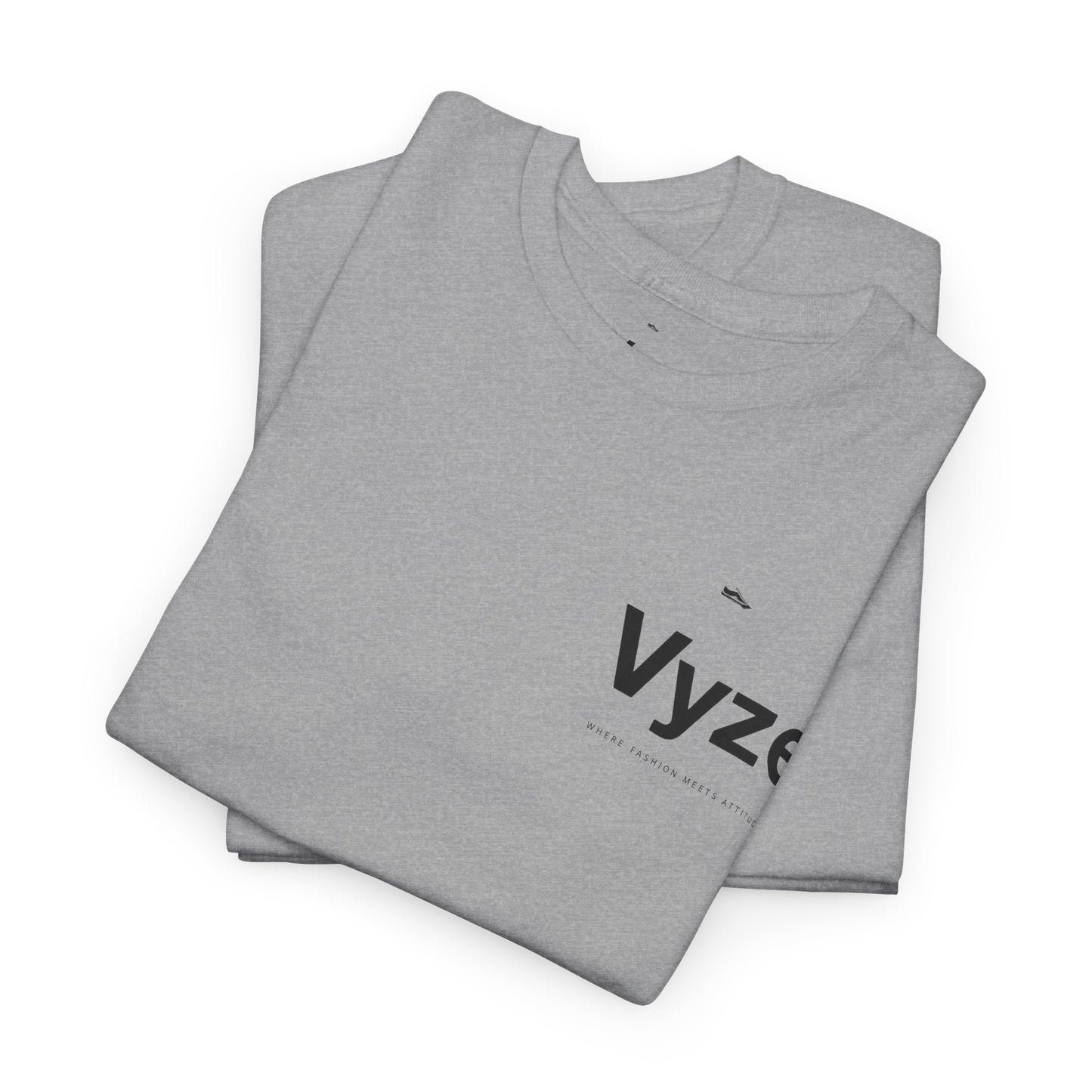 Vyze Logo Tee — Minimal White Graphic T-Shirt