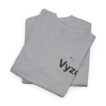 Vyze Logo Tee — Minimal White Graphic T-Shirt