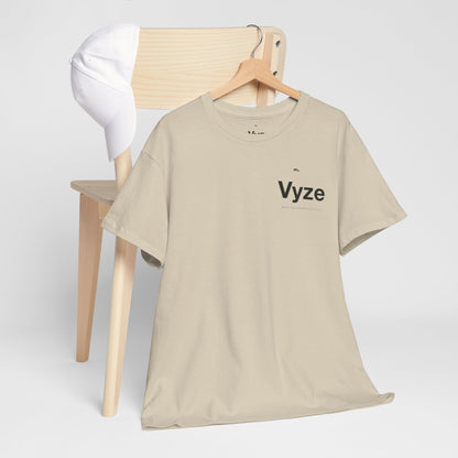 Vyze Logo Tee — Minimal White Graphic T-Shirt
